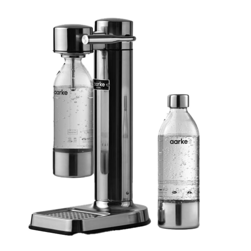 Aarke Carbonator 3 III INT Bundle C3 Kolsyremaskin Polerad Stål med PET-flaska