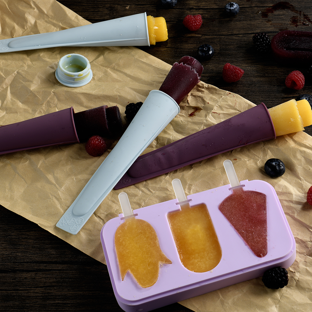 Juicy Isglassform med 3 Motiv Lila