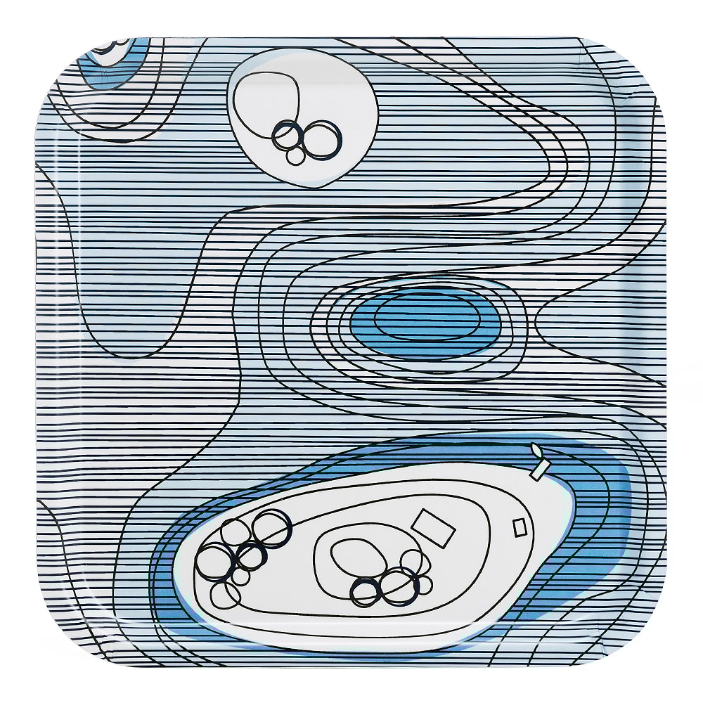 Sweden from Above Bricka Archipelago 32x32 cm Blå