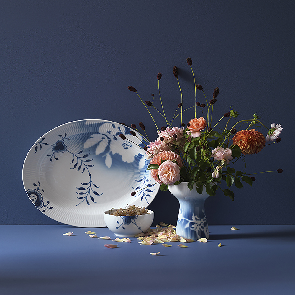 Mega Rose Fat 36,5 cm Blå