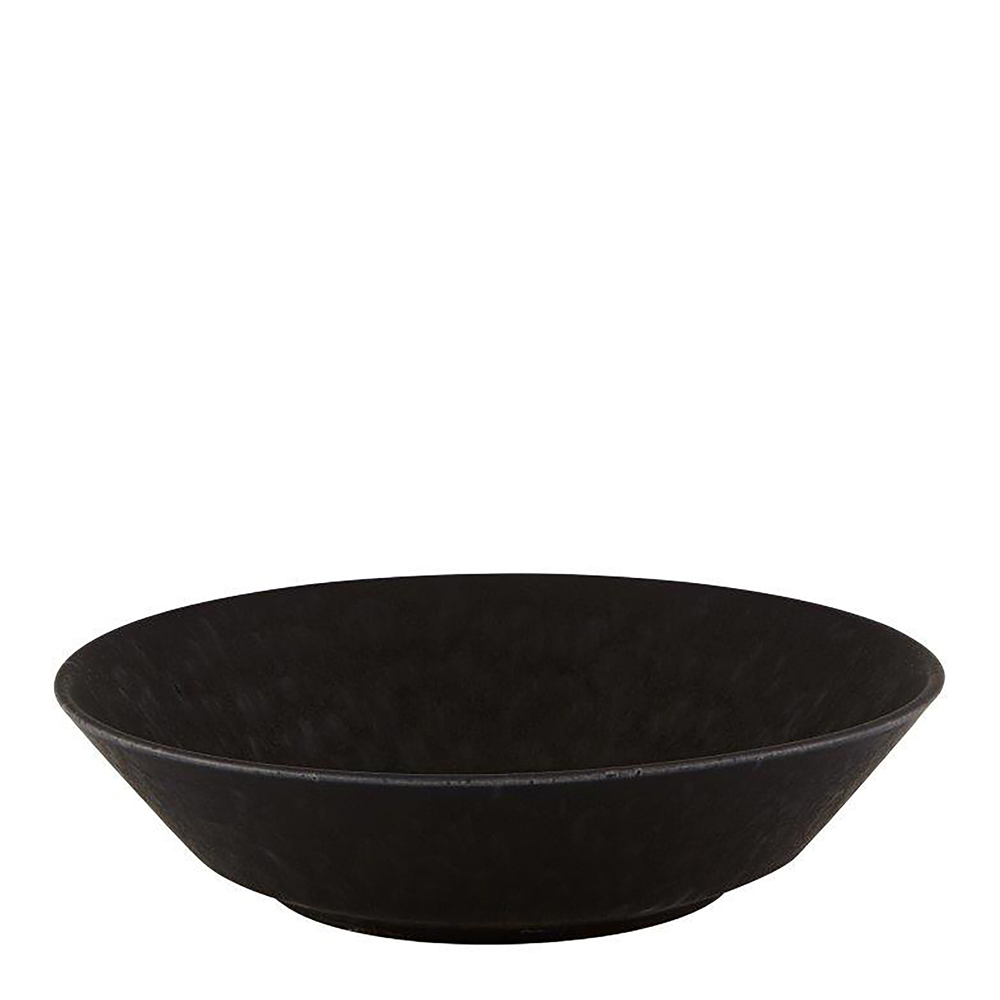 Black Satin Pastatallrik 25,5 cm Svart