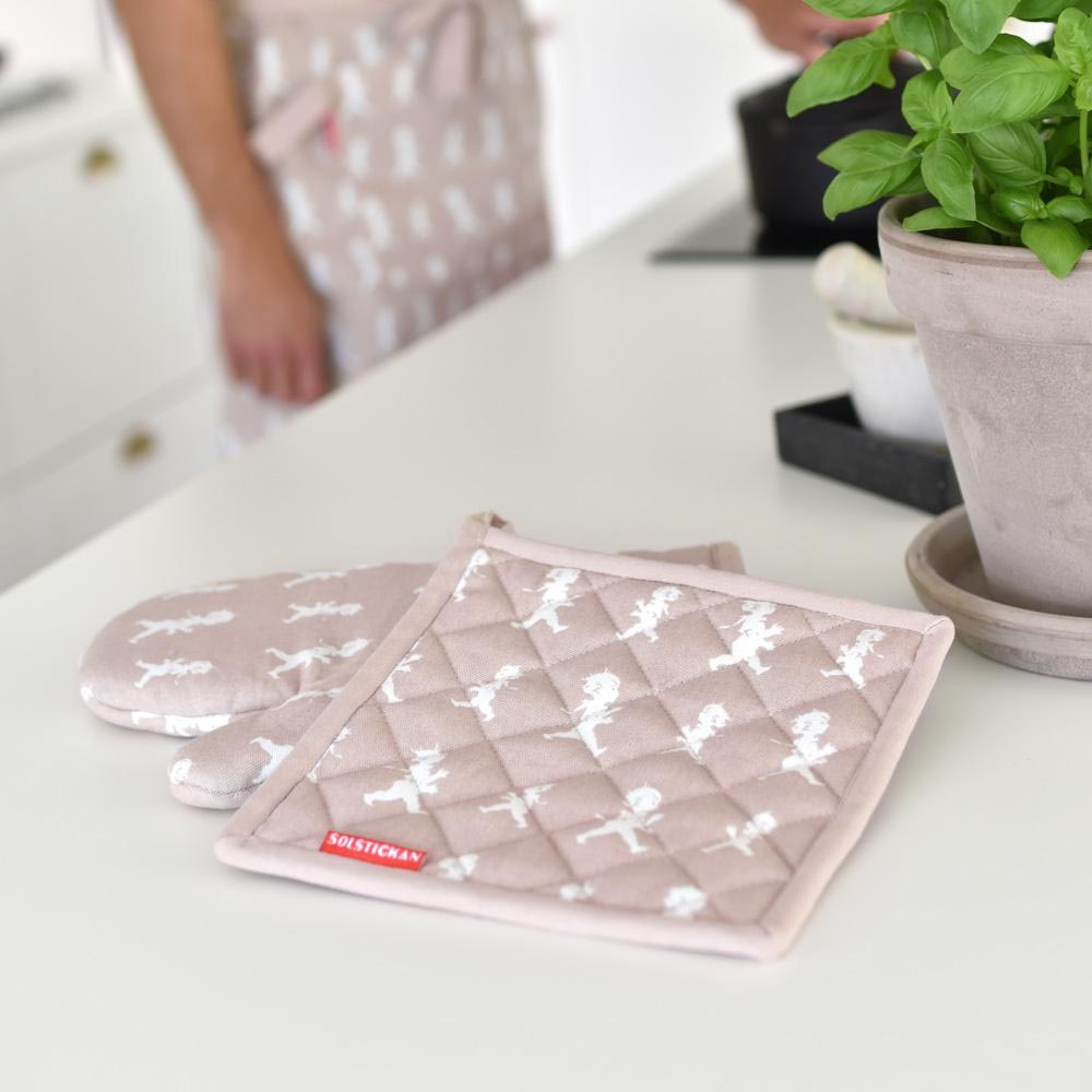 Grytlapp 22x22 cm Rosa