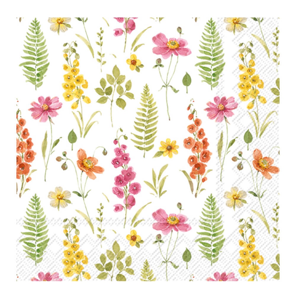 Servett 33x33cm 20-pack Blommor