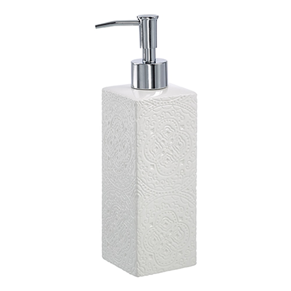 Kub Orient Tvålpump 21 cm Vit/Silver