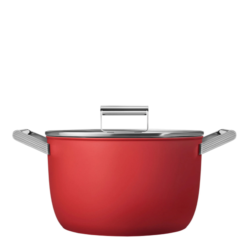 Smeg 50's Style Kastrull Lock 26 cm Röd
