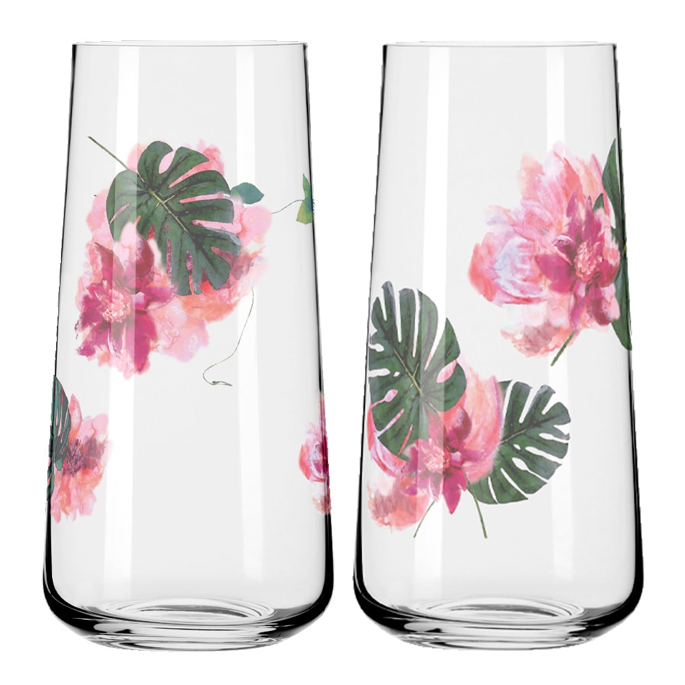 Sommersonett Highballglas 2-pack Monstera