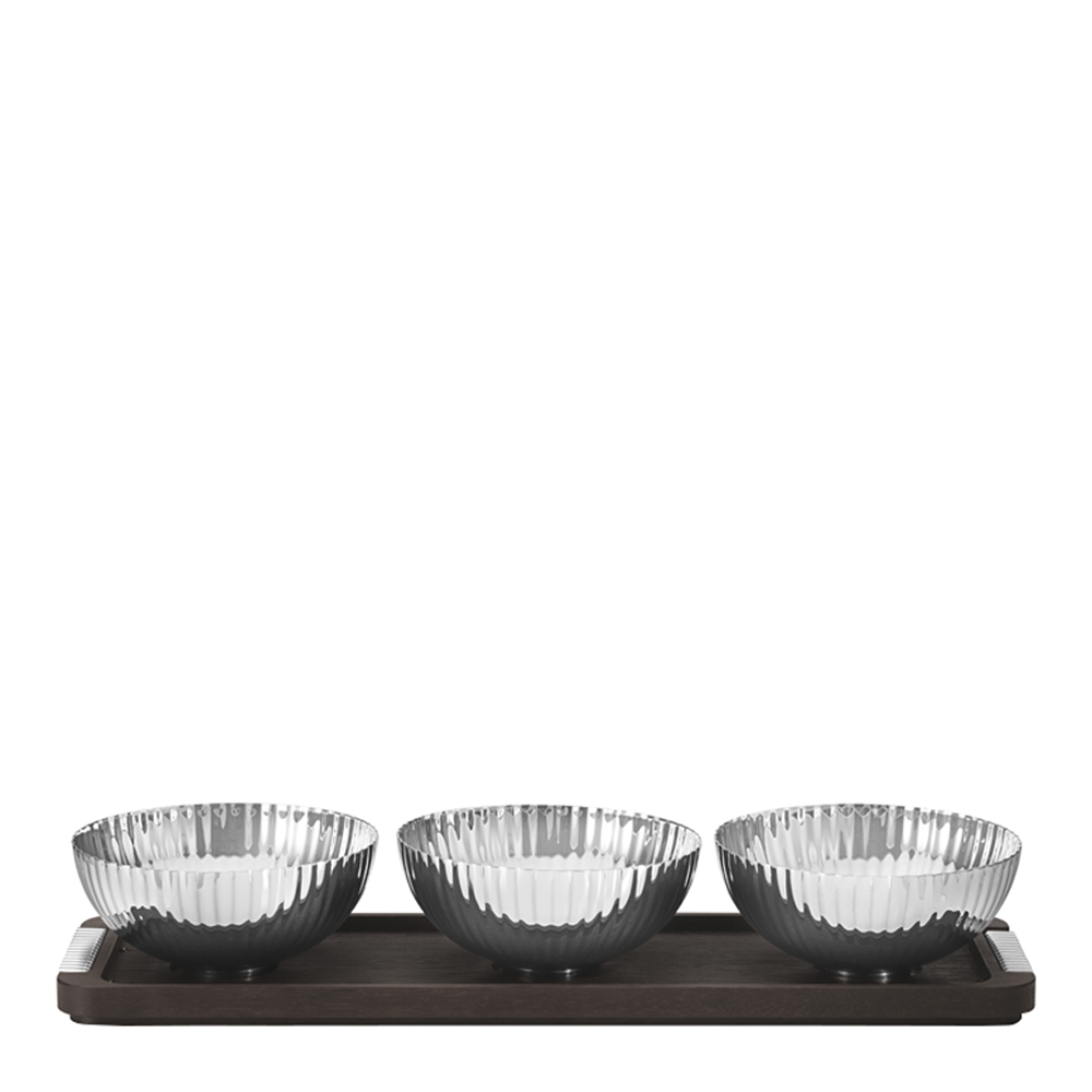 Bernadotte Skålar på Träbricka 3-pack