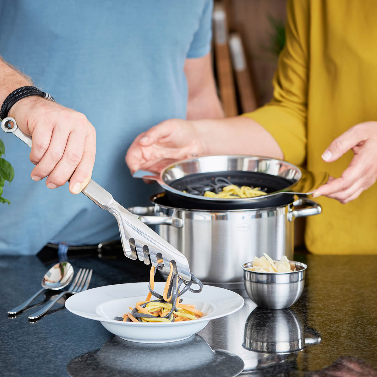 Pastatång/Salladstång Stål 30 cm