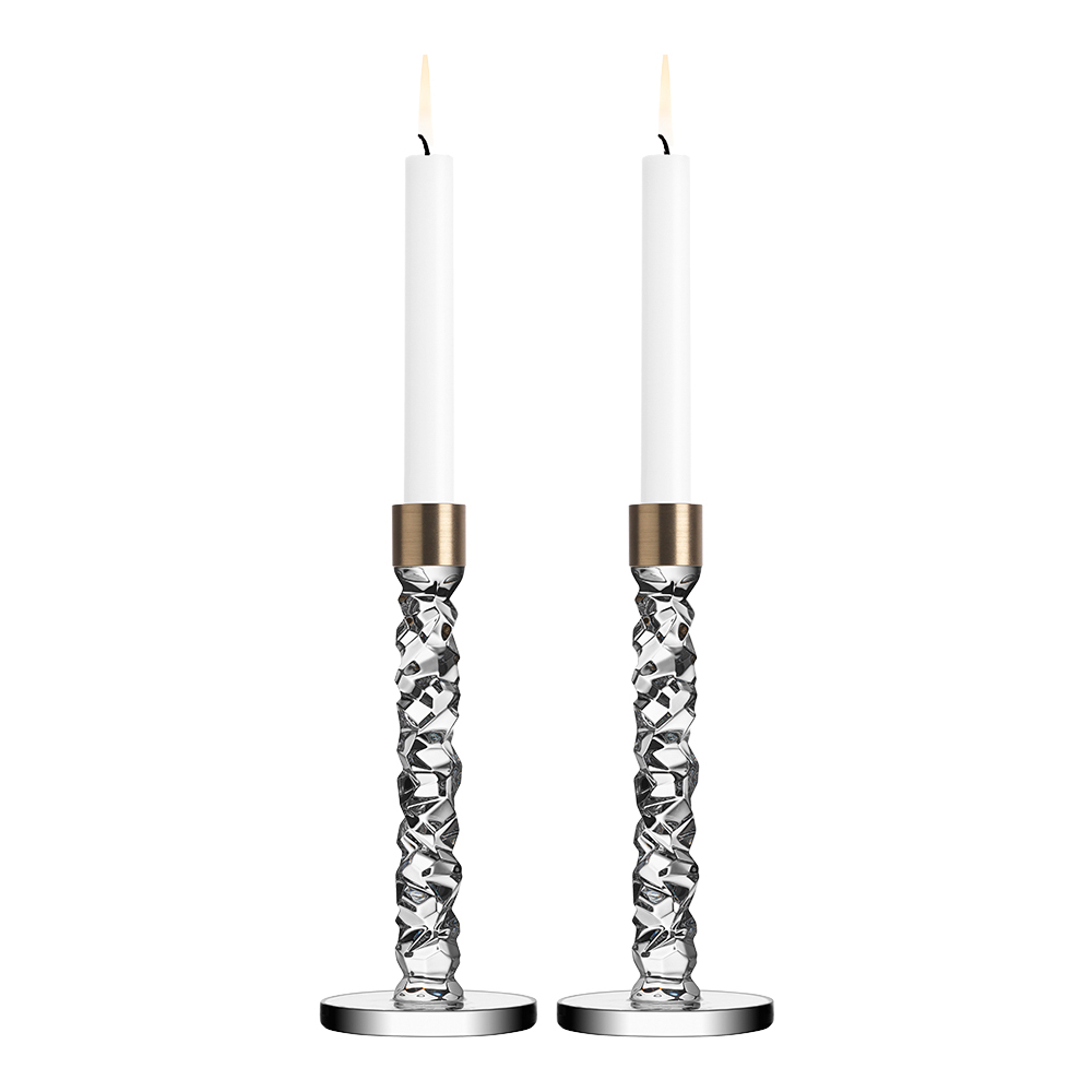 Carat Ljusstake 24,2 cm 2-pack Mässing