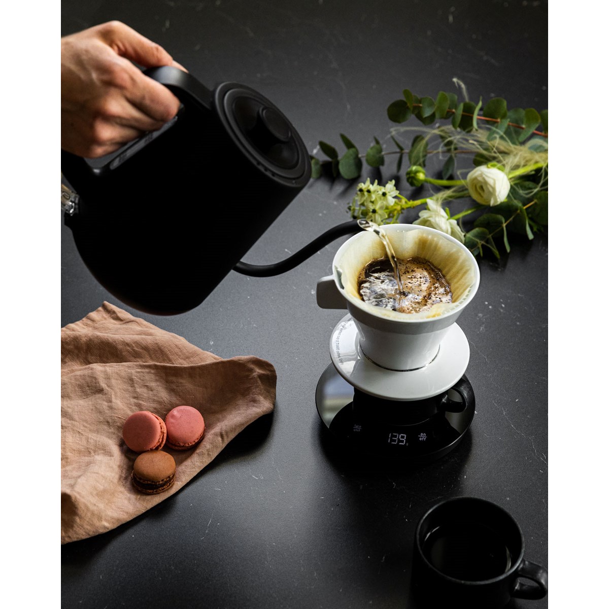 Pour Vattenkokare WSPOK-1000B Matt Svart