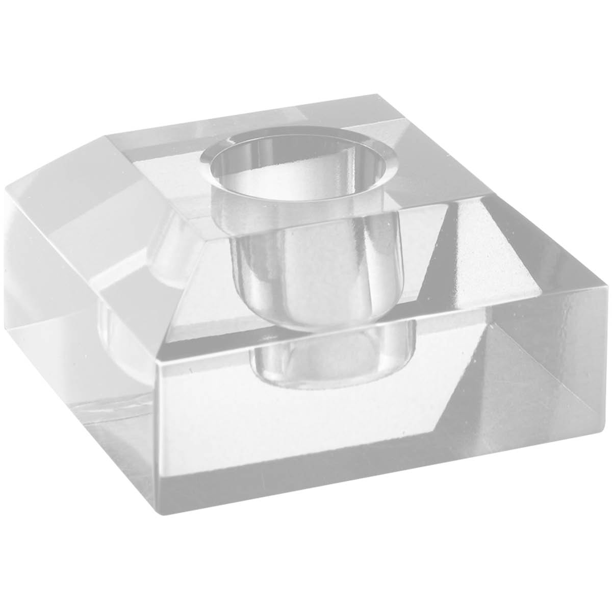 Milano Ljusstake Kvadrat 6 cm Klar