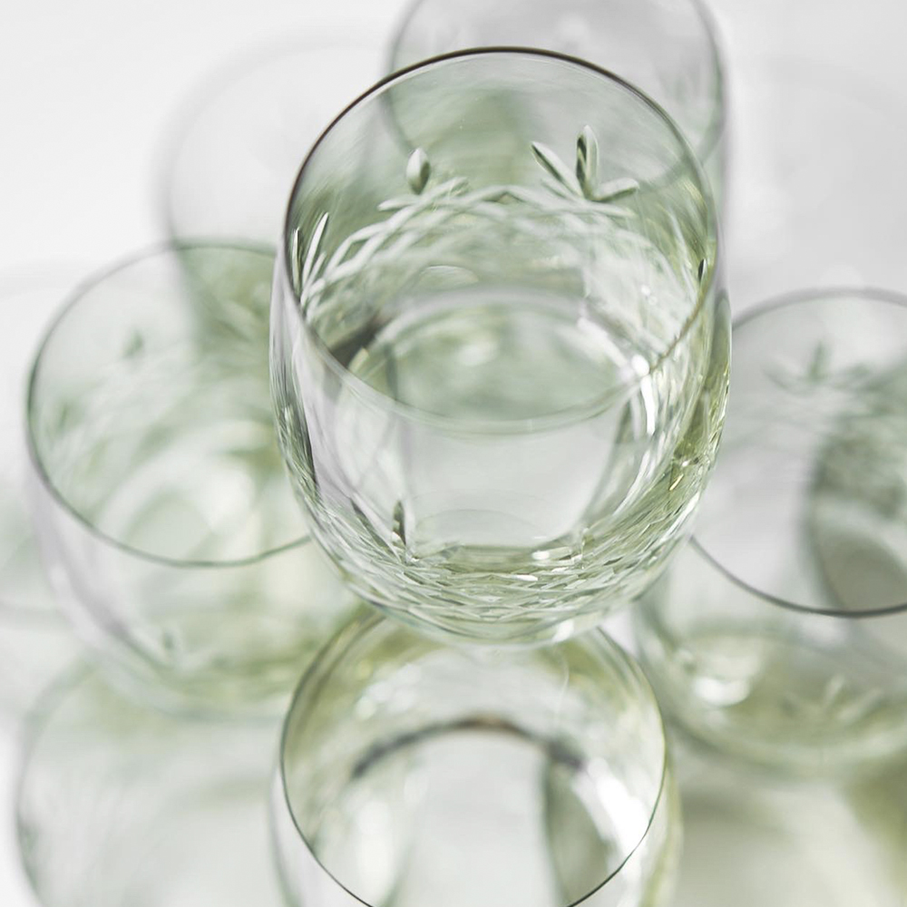 Crispy Aqua Glas 23 cl 2-pack Grön