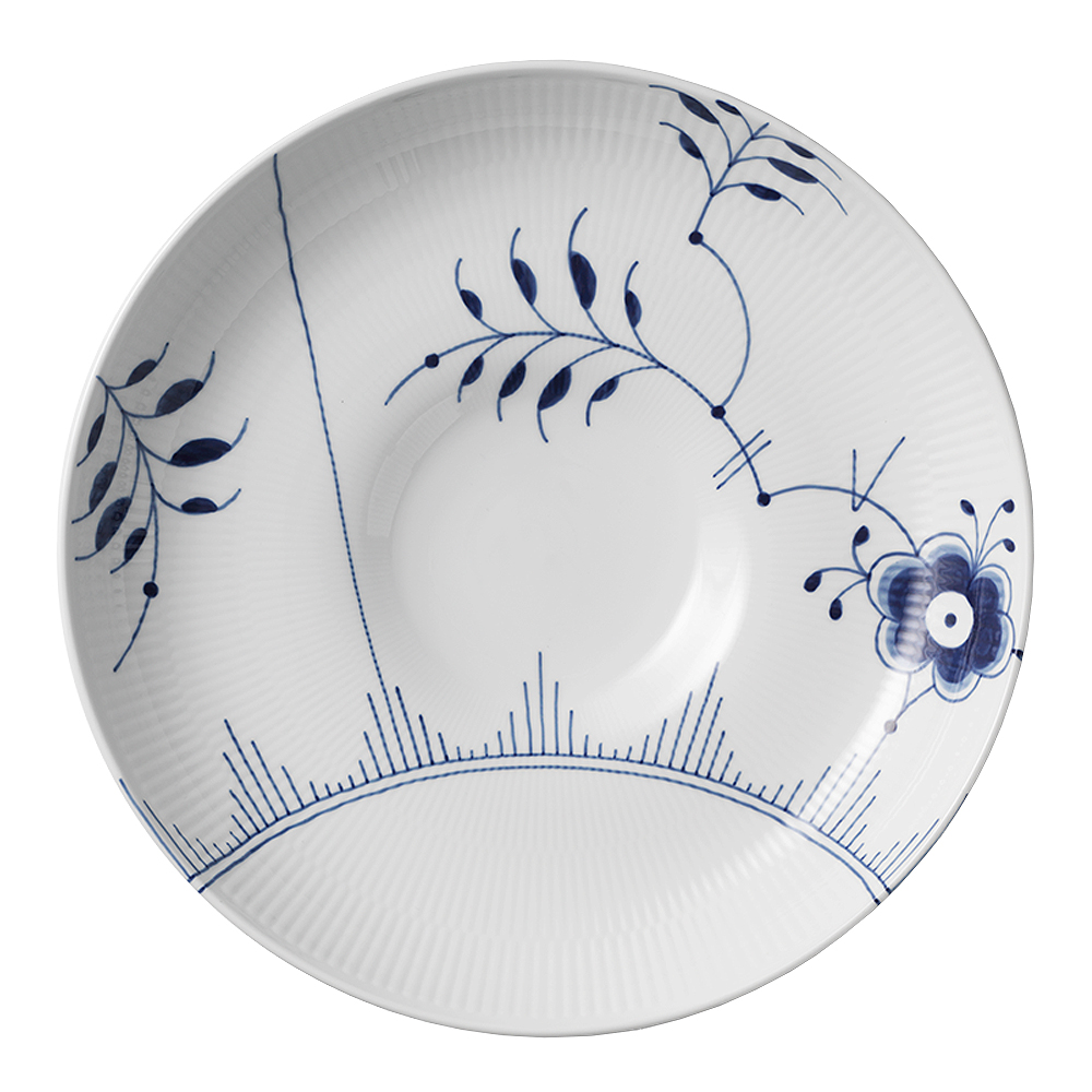 Blue Fluted Mega Skål 34 cm