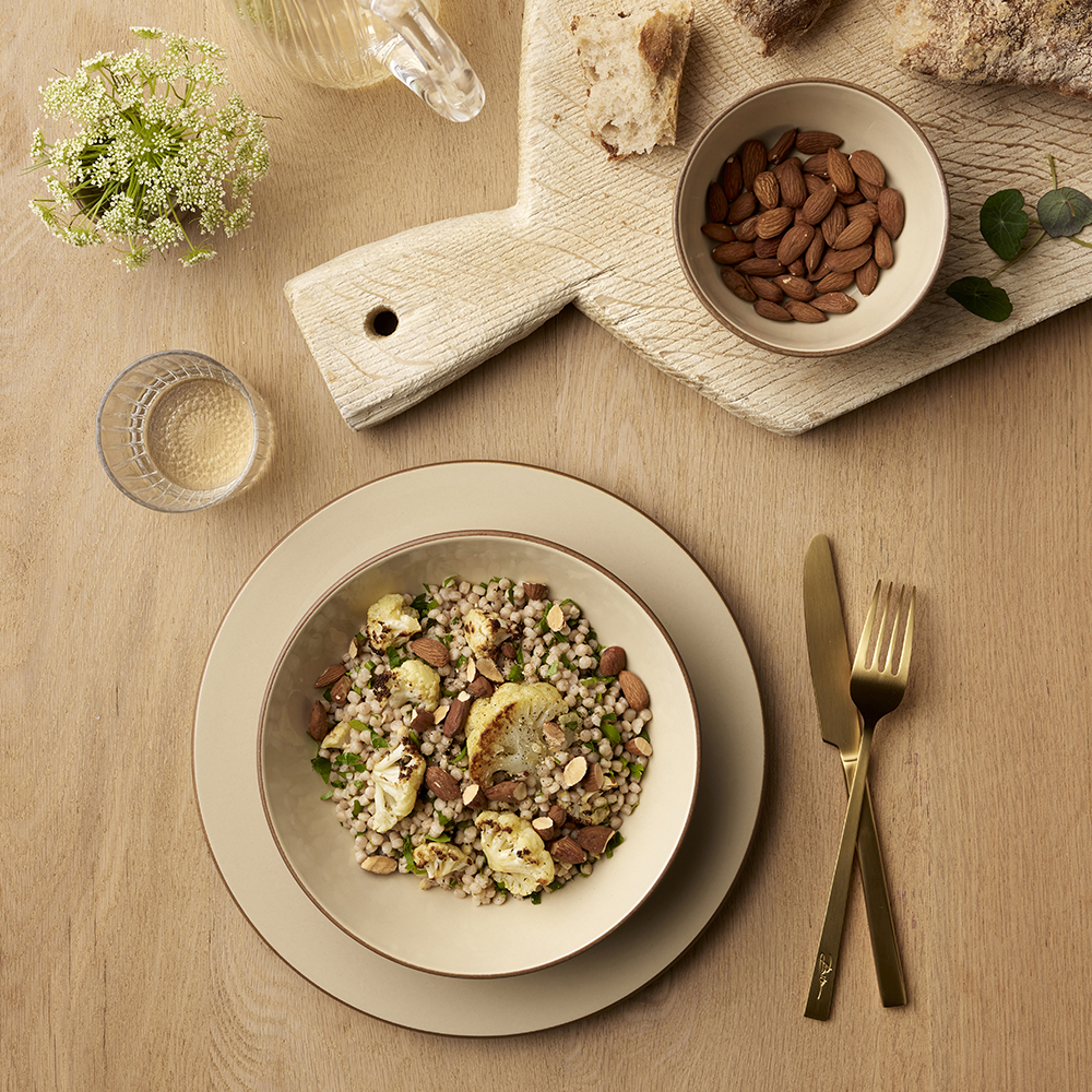 BITZ Pastaskål 20 cm Wood/Sand