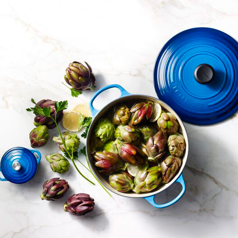 Signature Rund Gjutjärnsgryta 5,3 L Azure