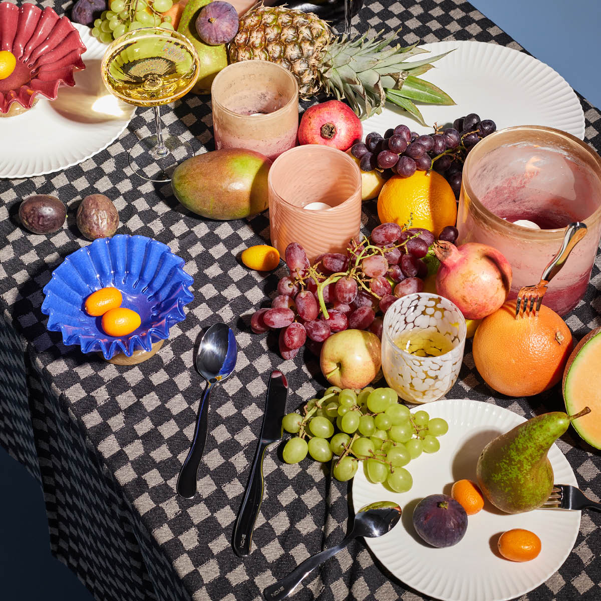 Calore Ljuslykta 10x10 cm Rosa/Beige