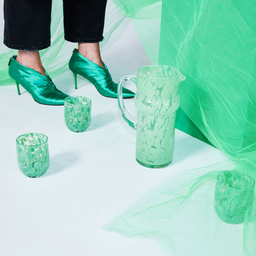 Messy Glas 33 cl Grön/Klar