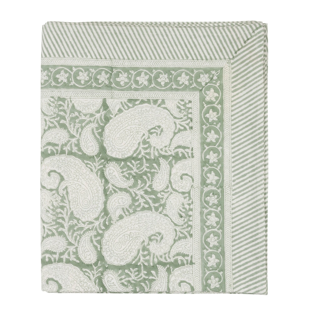 Big Paisley Bordsduk 170x270 cm Sea Foam