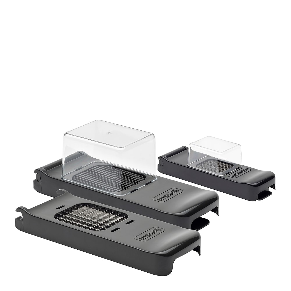 Chopper Set Lökskärare 3 delar Svart