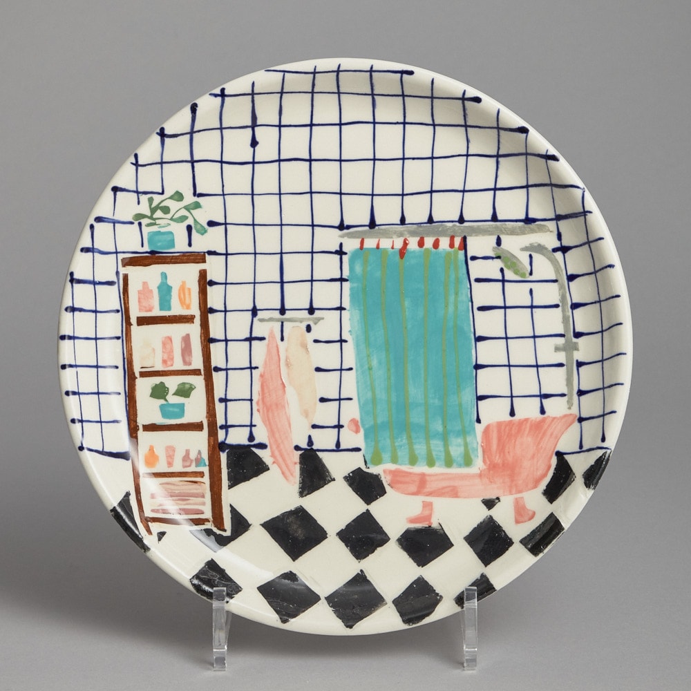 Mattallrik Randig Duschdraperi Anna Broström Ek