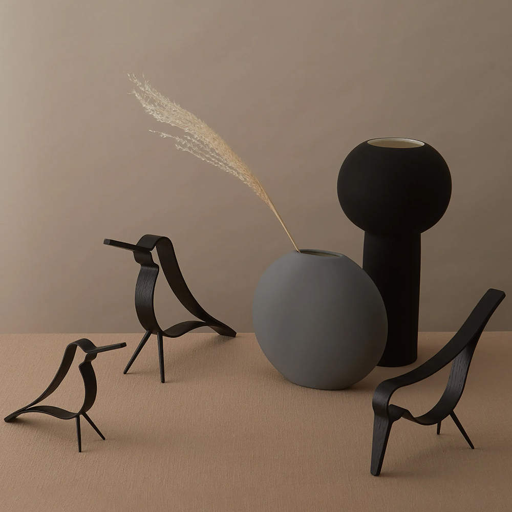 Woody Bird Large Svart