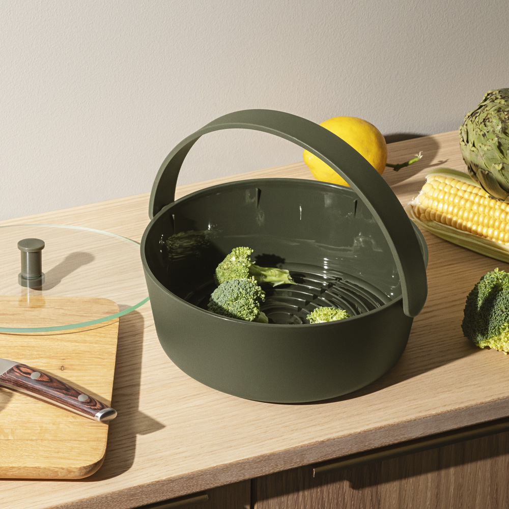 Green Tools Ångskål för mikrovågsugn Grön