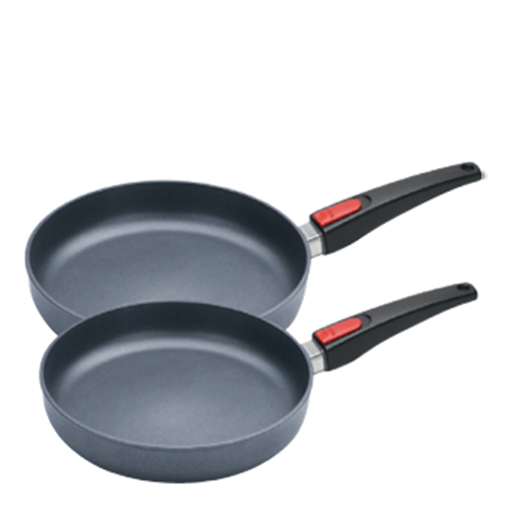 Diamond Lite 2 Stekpannor med Avtagbart Handtag 24 cm + 28 cm