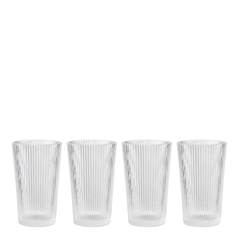 Pilastro Long drink glas 30 cl 4-pack Klar