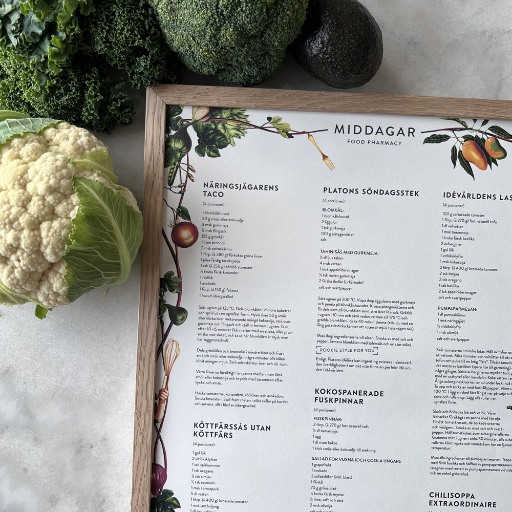 Poster 30x40 cm Food Pharmacy Middagar