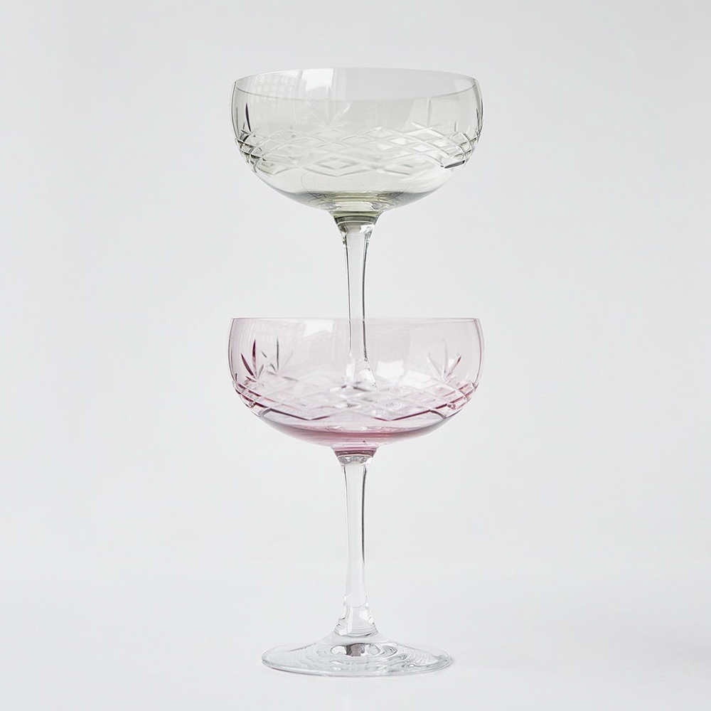 Crispy Gatsby Champagneskål 30 cl 2-pack Rosa
