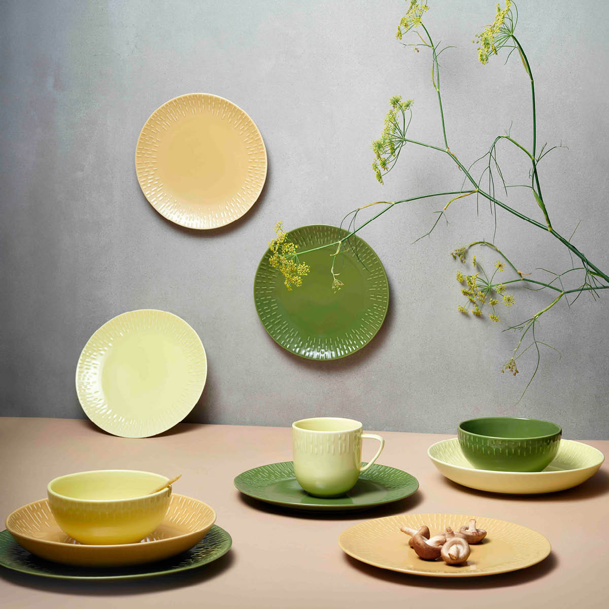 Confetti Skål 14 cm Citron