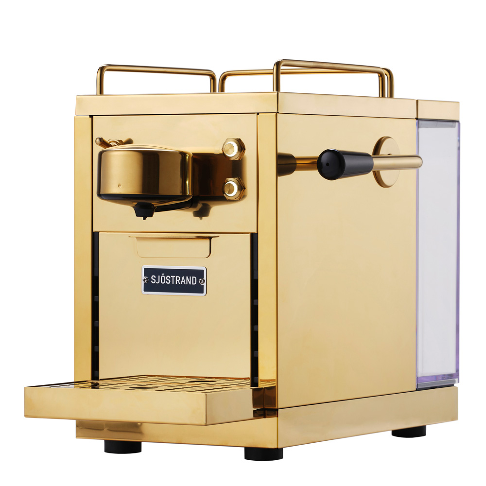 Espressomaskin för kapslar Mässing