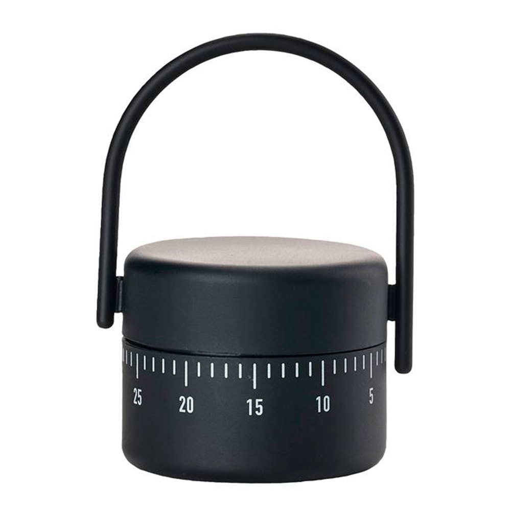 Äggklocka 9,8 cm Svart