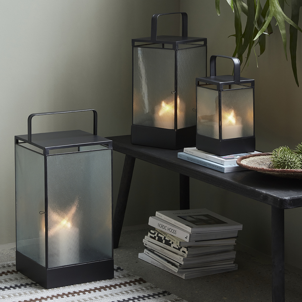 Blaze Lykta 15x25 cm Svart