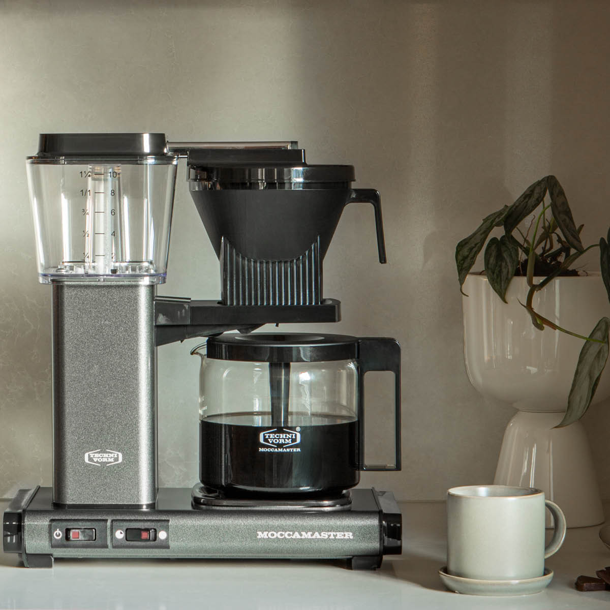 Moccamaster Automatic Kaffebryggare Stone Grey