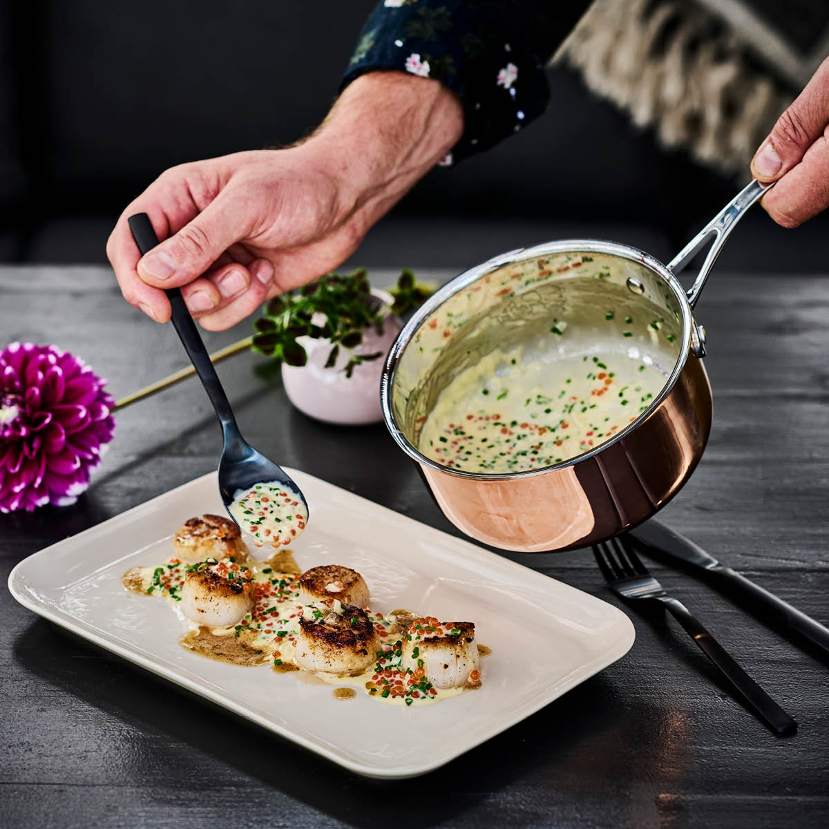 Copper Kastrull 1,5L Koppar