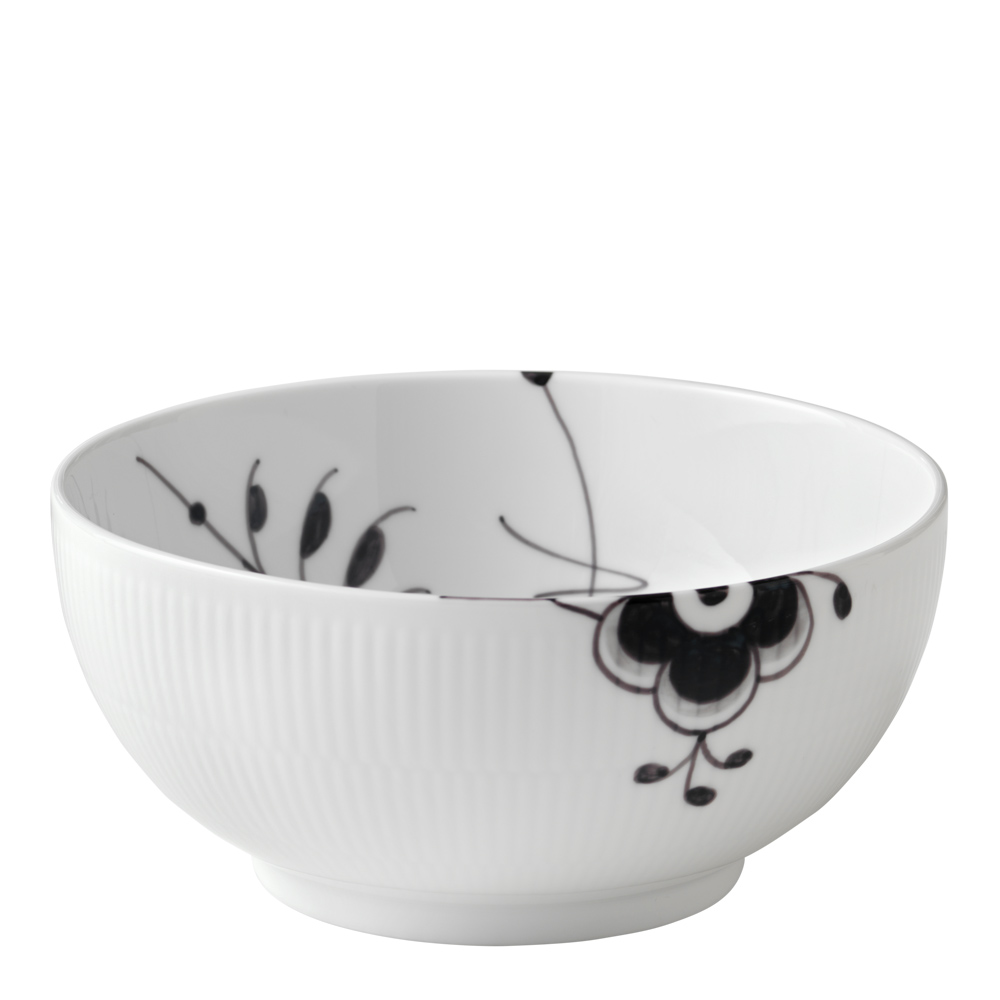 Black Fluted Mega Skål 1,8 L
