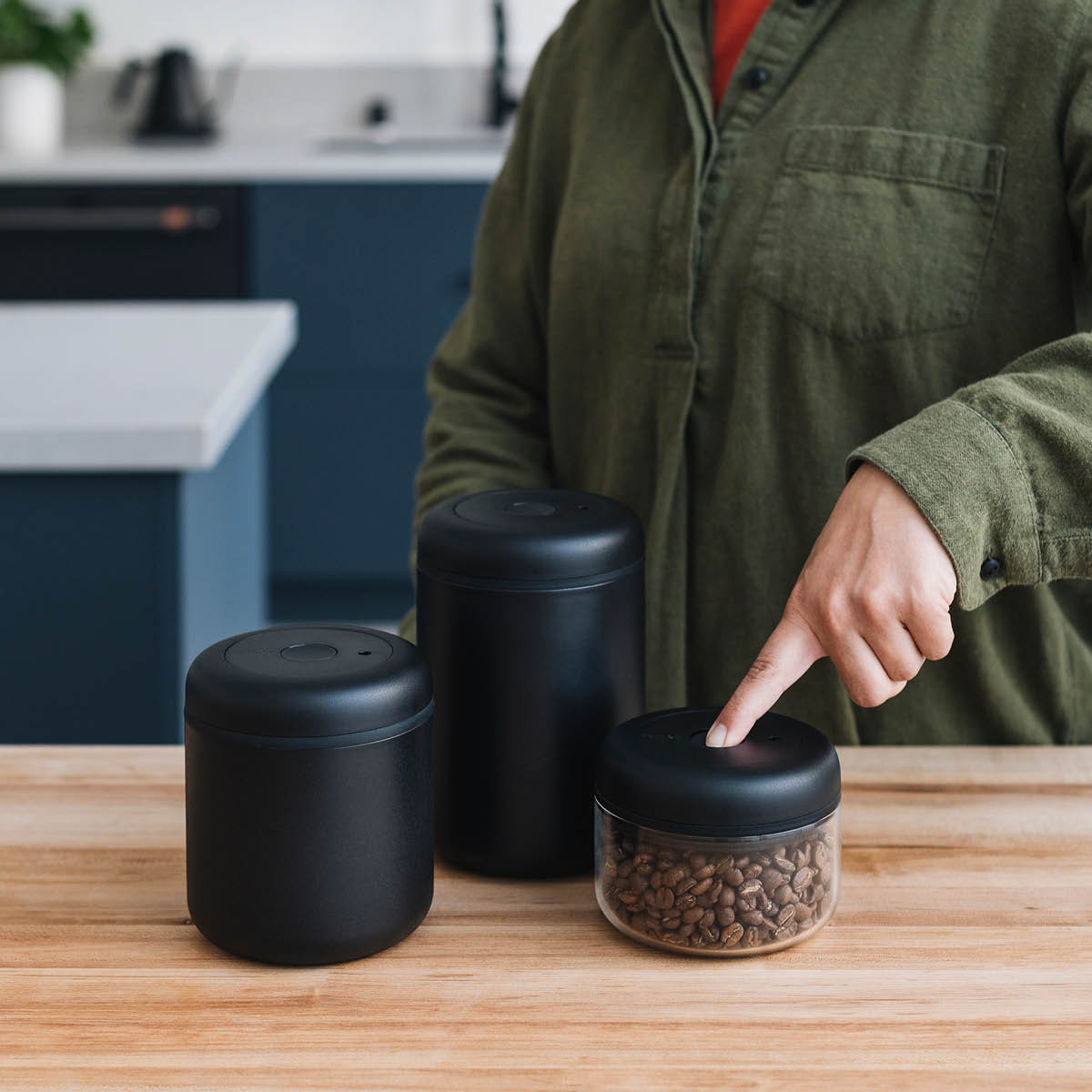 Atmos Vakuum Förvaringsburk 70 cl Svart