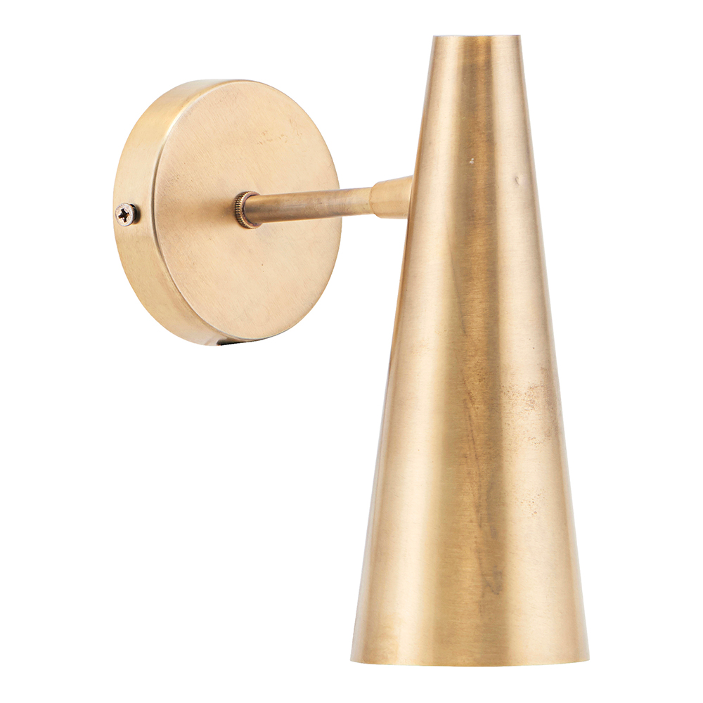 Precise Vägglampa 21 cm Mässing