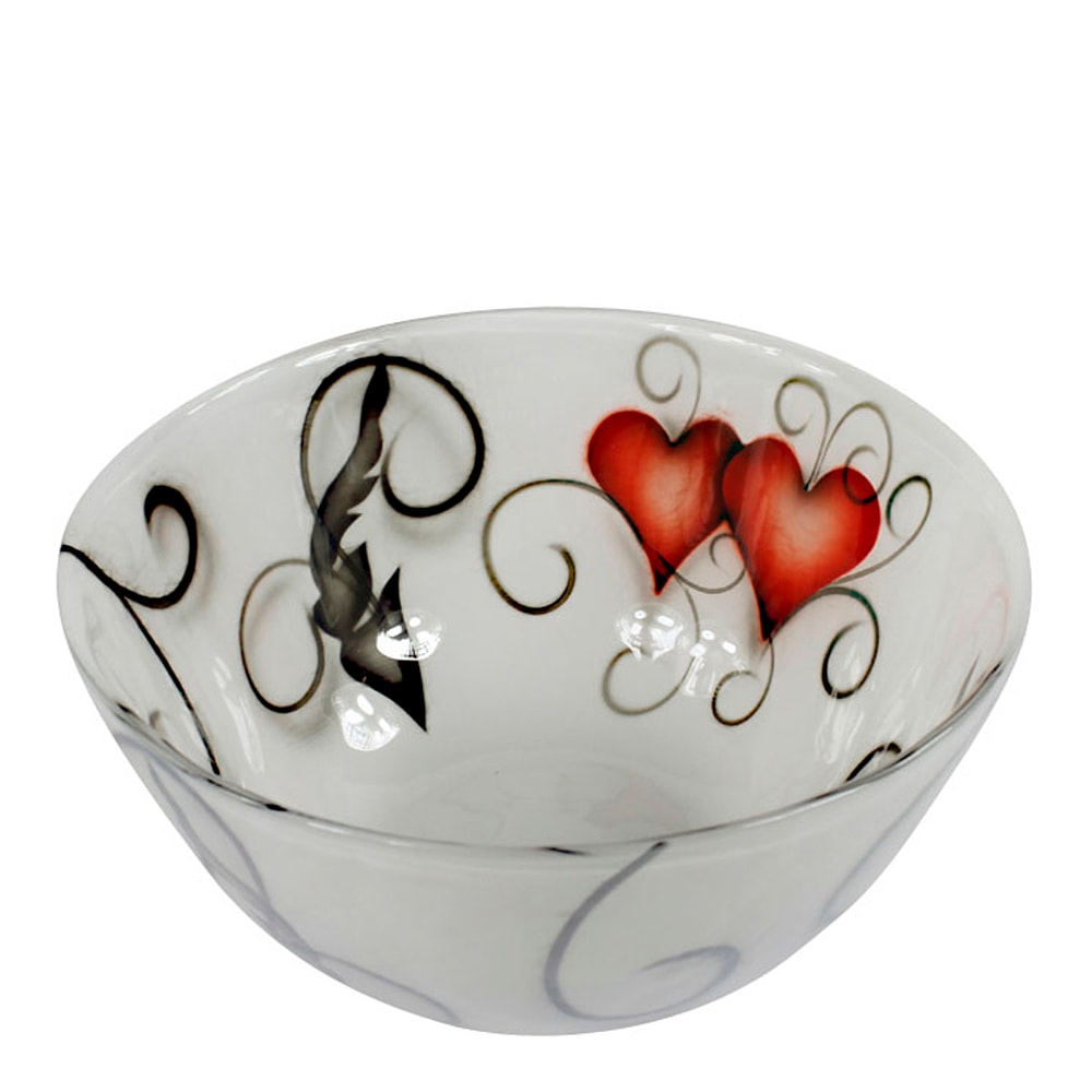 Crystal Ink Skål Heart 21 cm