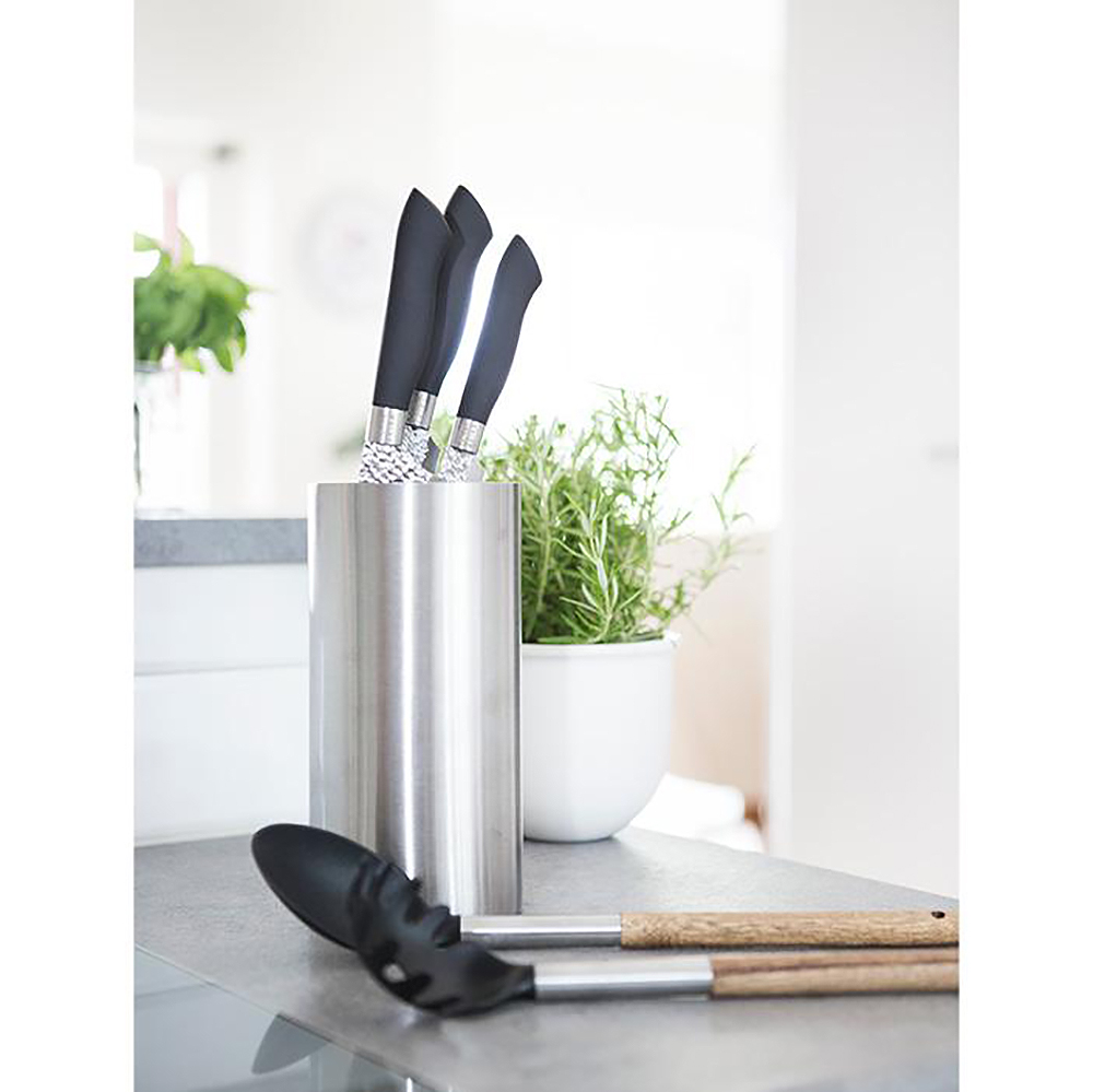 Universal Knivblock 22,5 cm borstad Stål