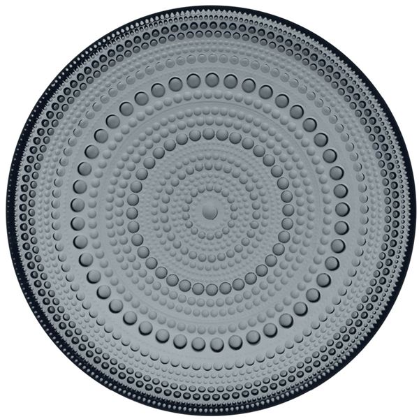 Kastehelmi Tallrik flat 17 cm Mörkgrå