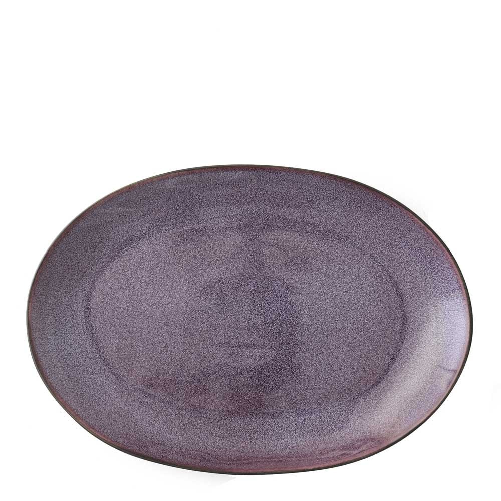 Fat Oval 36x25 cm Svart/Lila