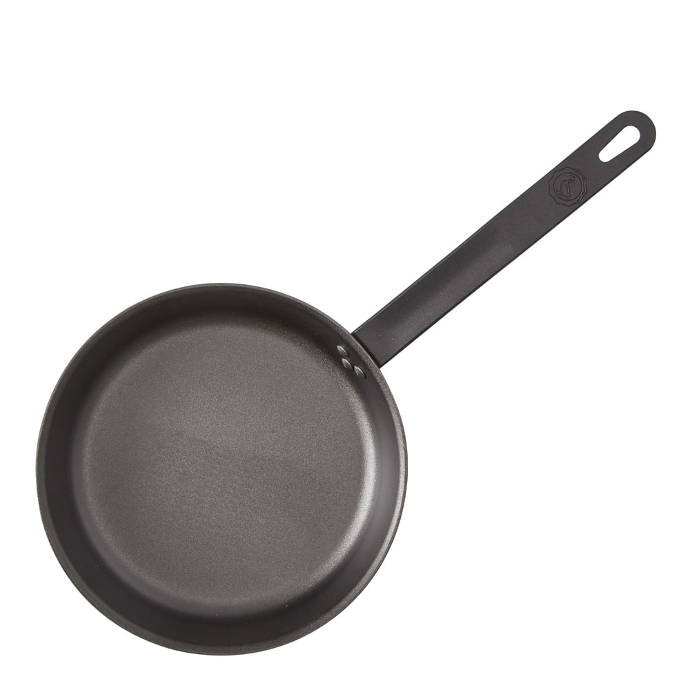 Stekpanna i kolstål 24 cm Svart