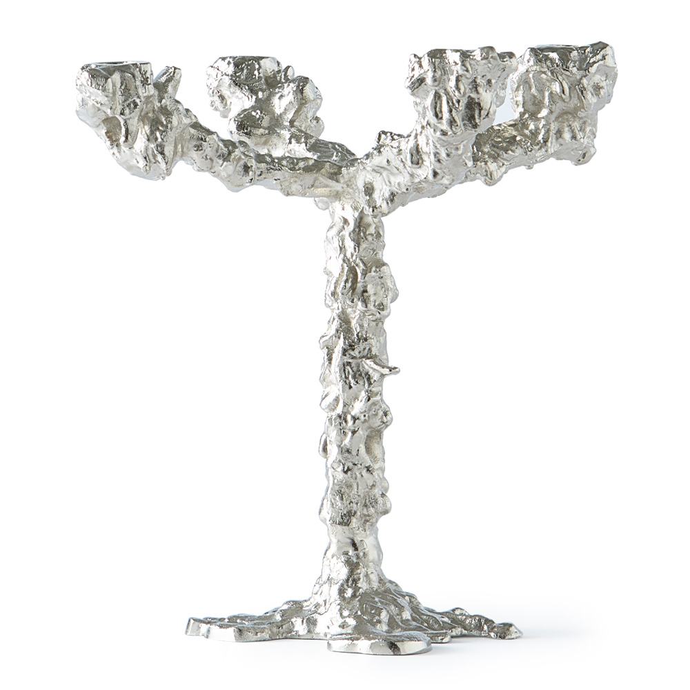 Drip Ljusstake 32 cm Silver