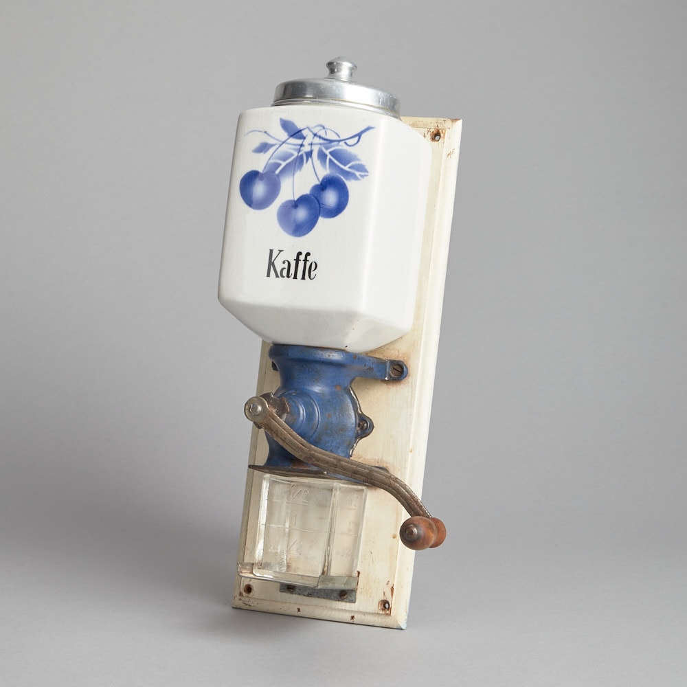 SÅLD Kaffekvarn i Porslin