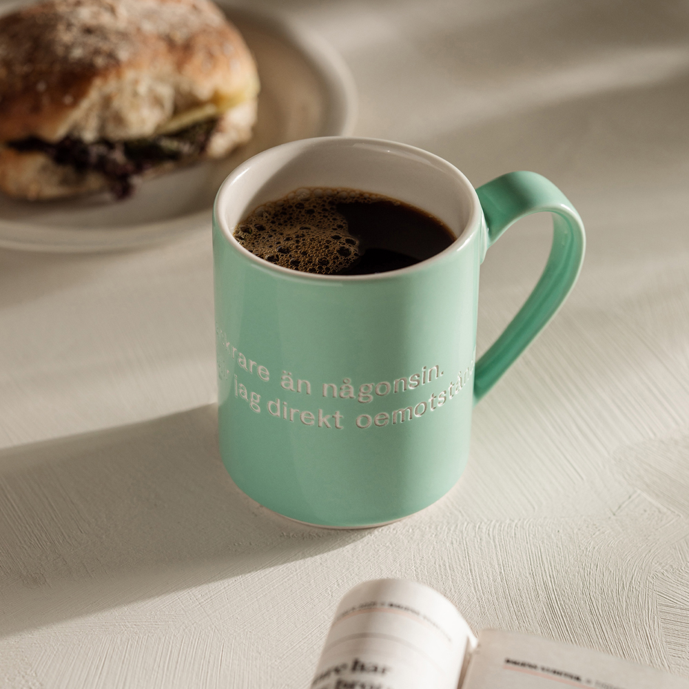 Astrid Lindgren Mugg Grön Jag är fräknigare