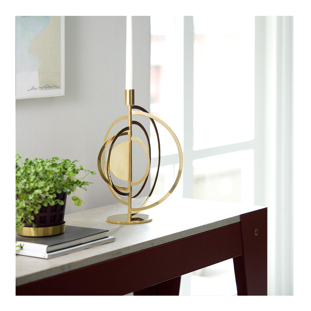 Cirkus Ljusstake 20 cm Mässing