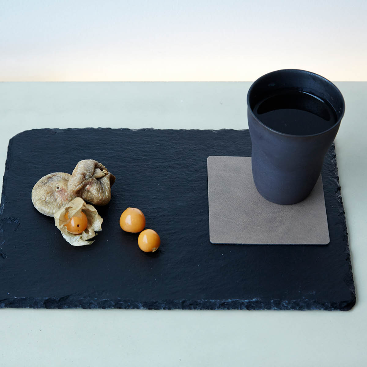 Square Glasunderlägg 10x10 cm Brown