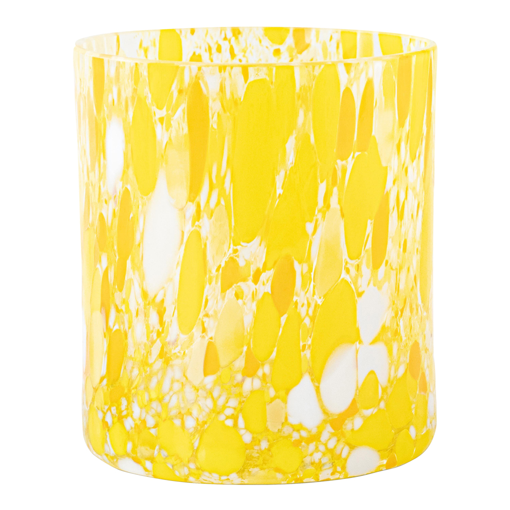 Swirl Ljuslykta 9 cm Gul